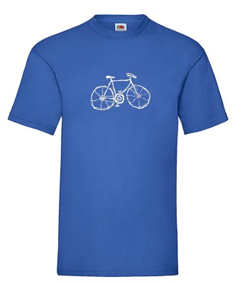 FRUIT OF THE LOOM T-shirt με στάμπα K4915  ΜΠΛΕ ΡΟΥΑ